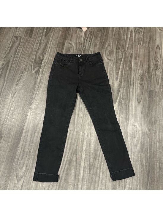 Joseph Ribkoff Denim - Joseph Ribkoff Black Jeans – Size 10 – Crystal Embellished Back Pocket